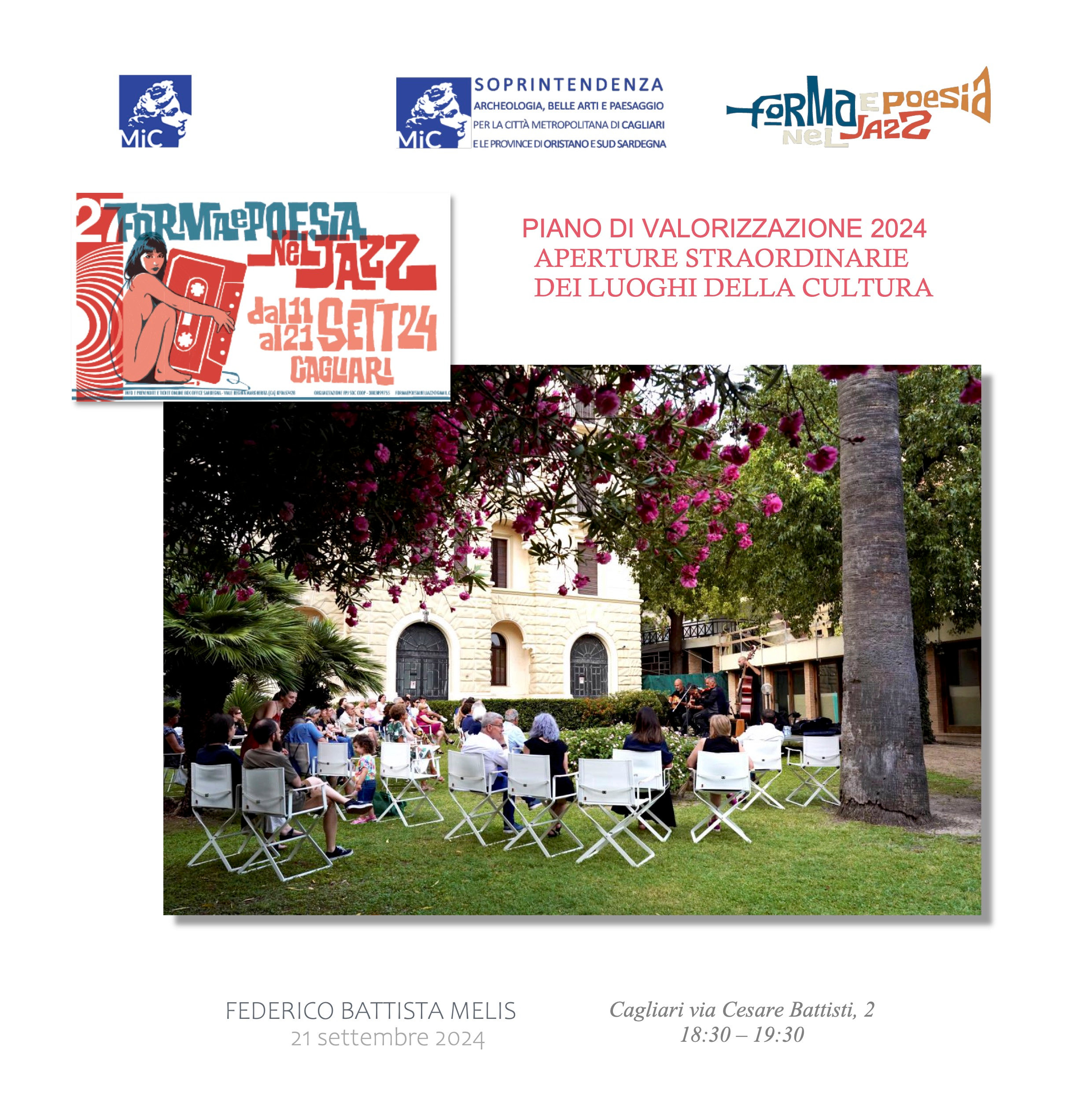 “Equinox on a Spinning earth” Villa Binaghi, Musica in Giardino  Concerto di fine estate